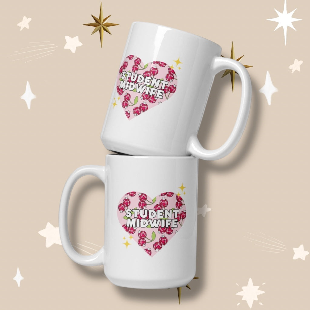Student Midwife 'Cherry Disco' Mug