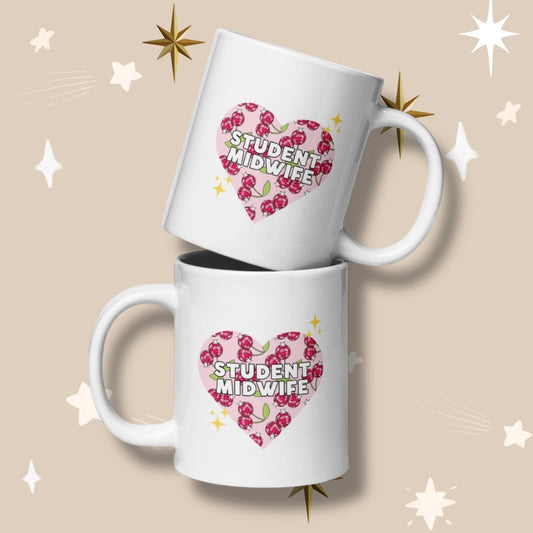 Student Midwife 'Cherry Disco' Mug