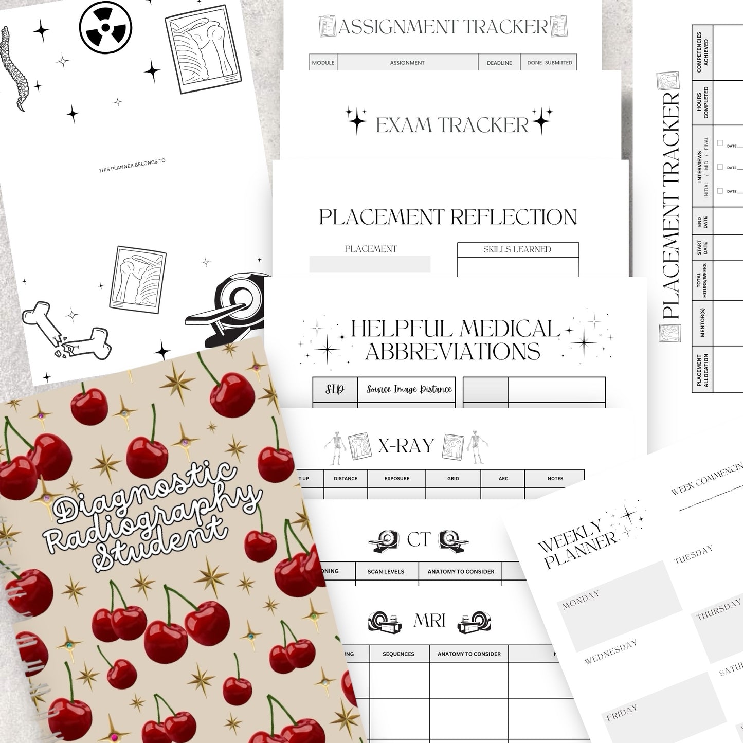 SOFTCOVER DIAGNOSTIC RADIOGRAPHY STUDENT PLANNERS