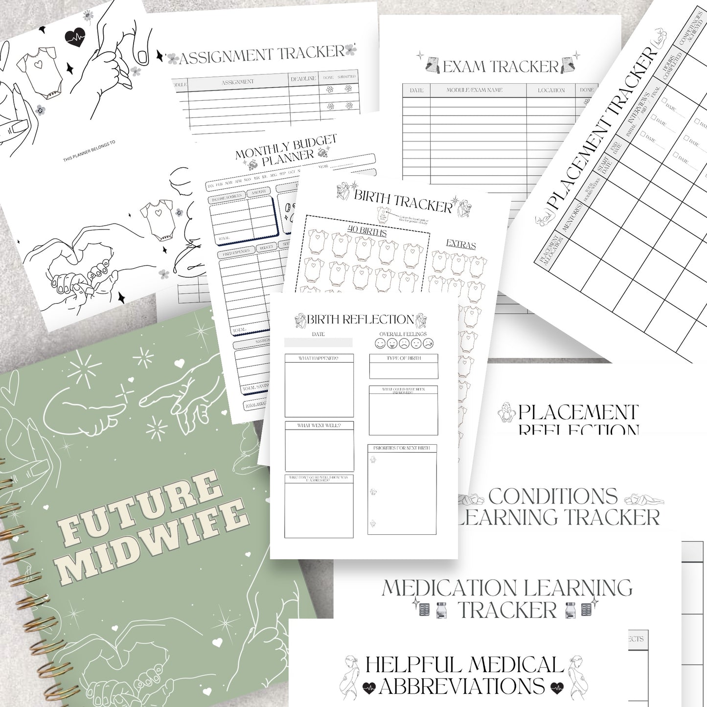 HARDBACK STUDENT MIDWIFE PLANNER