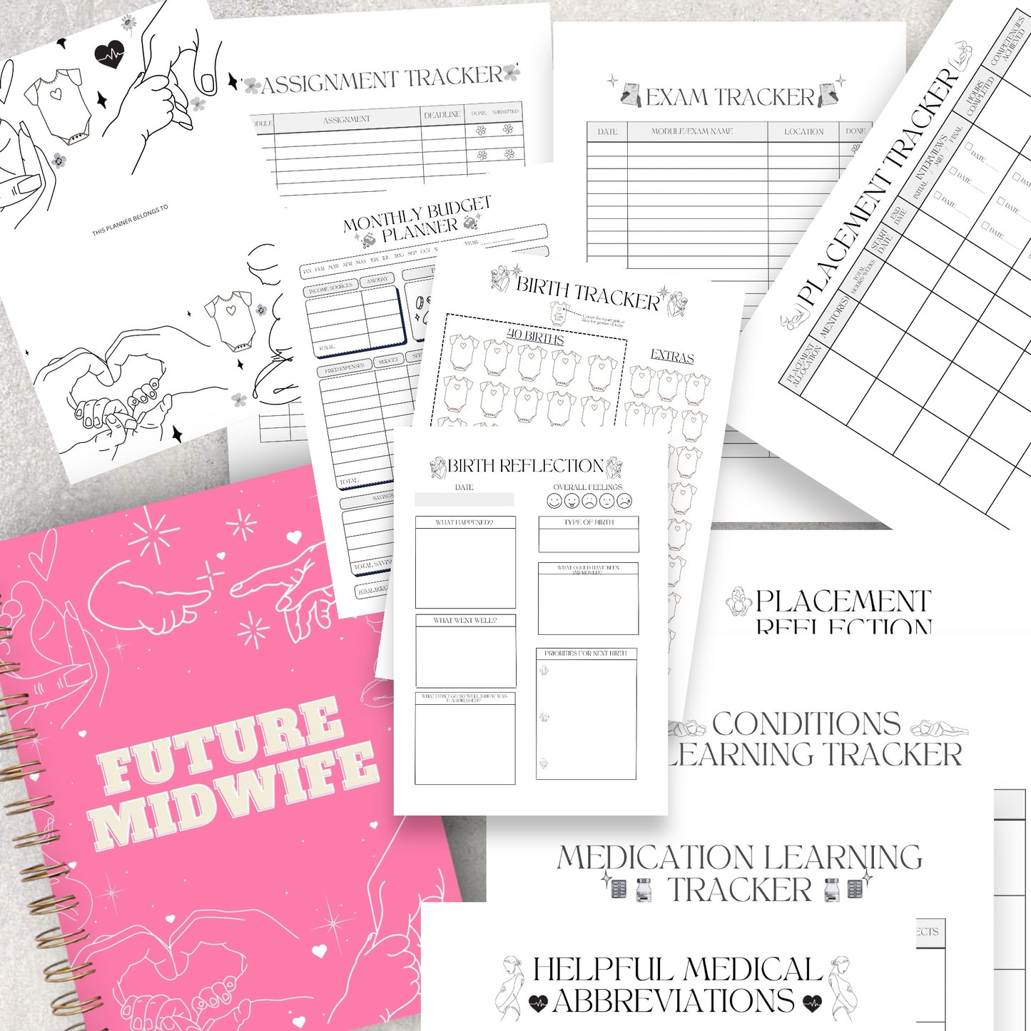 HARDBACK STUDENT MIDWIFE PLANNER