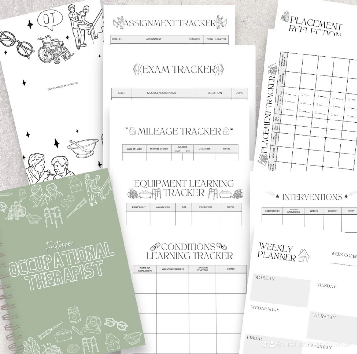 SOFTCOVER OCCUPATIONAL THERAPY STUDENT PLANNER