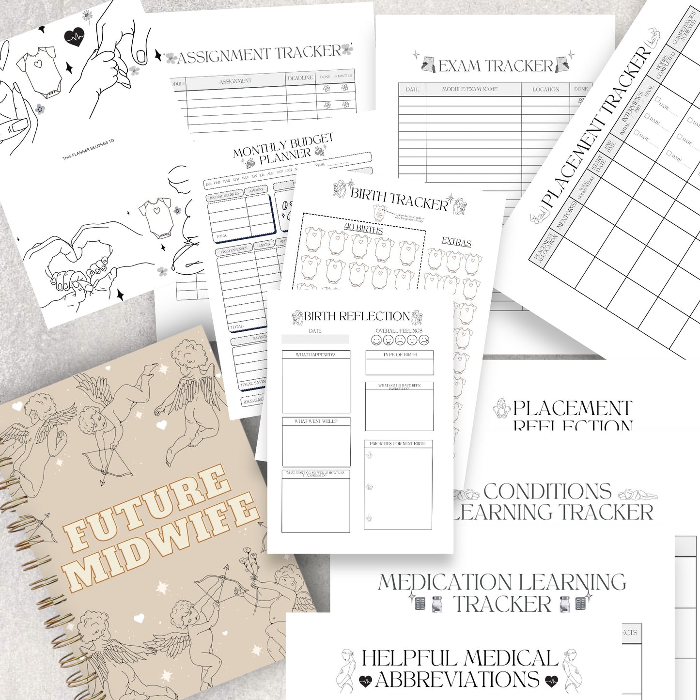 HARDBACK STUDENT MIDWIFE PLANNER