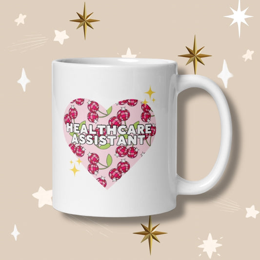 Healthcare Assistant 'Cherry Disco' Mug