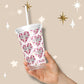 Student Midwife ‘Cherry Disco’ Plastic Tumbler with Straw