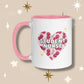 Student Nurse 'Cherry Disco' Mug with Pink Details