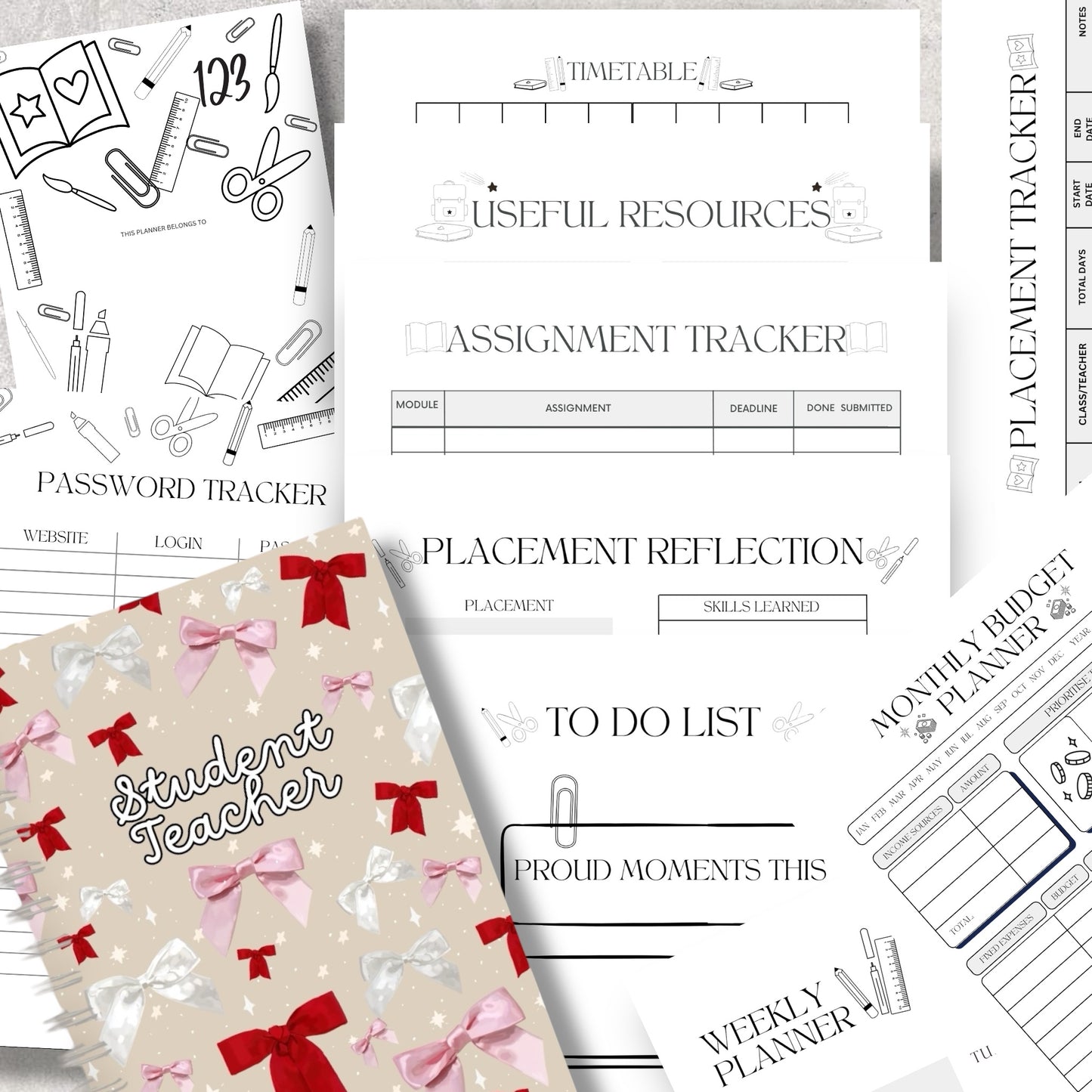 HARDBACK STUDENT TEACHER PLANNERS