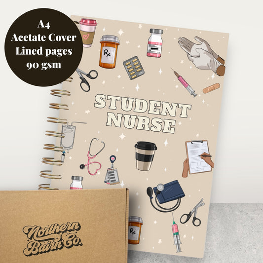 STUDENT NURSE A4 LINED NOTEBOOKS