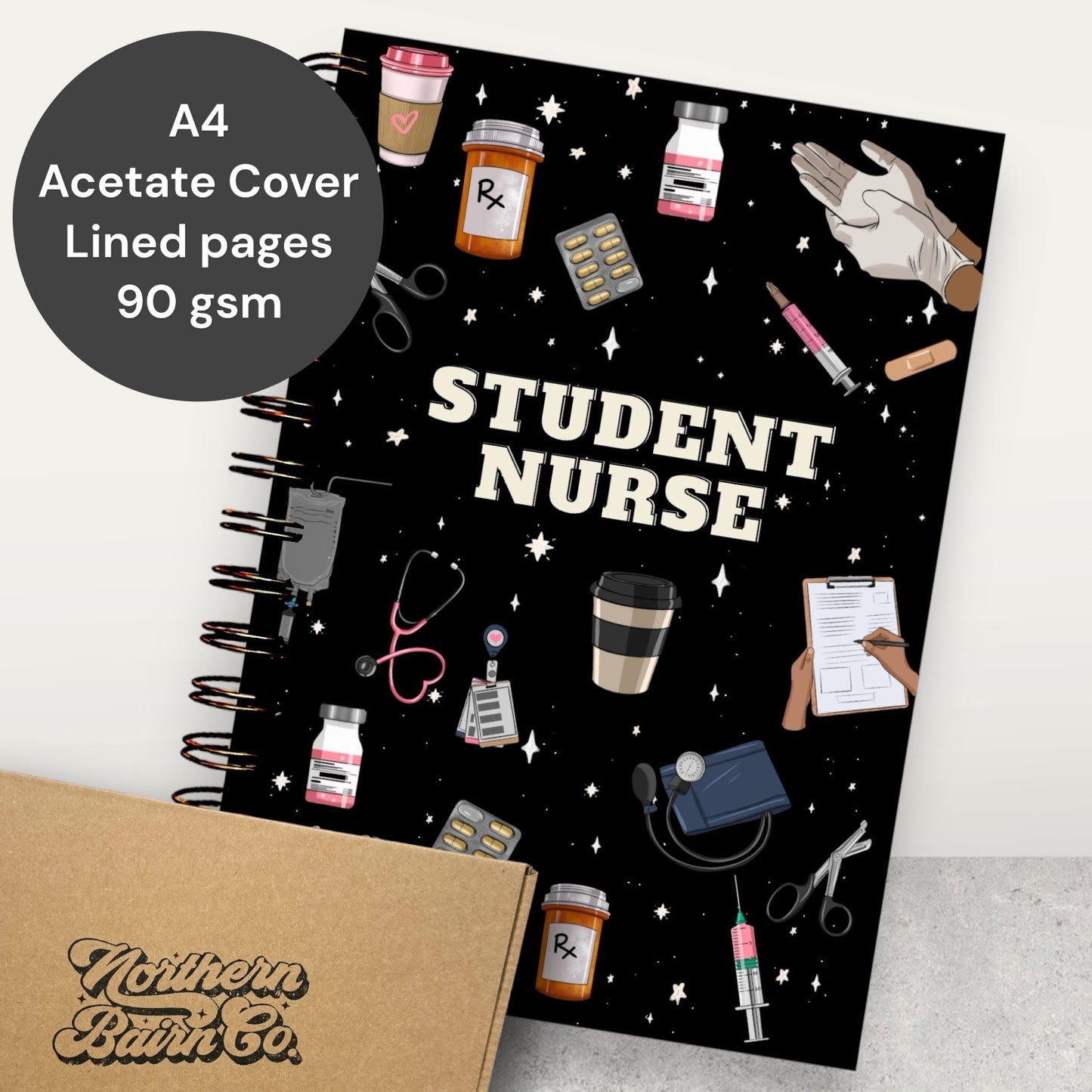 STUDENT NURSE A4 LINED NOTEBOOKS