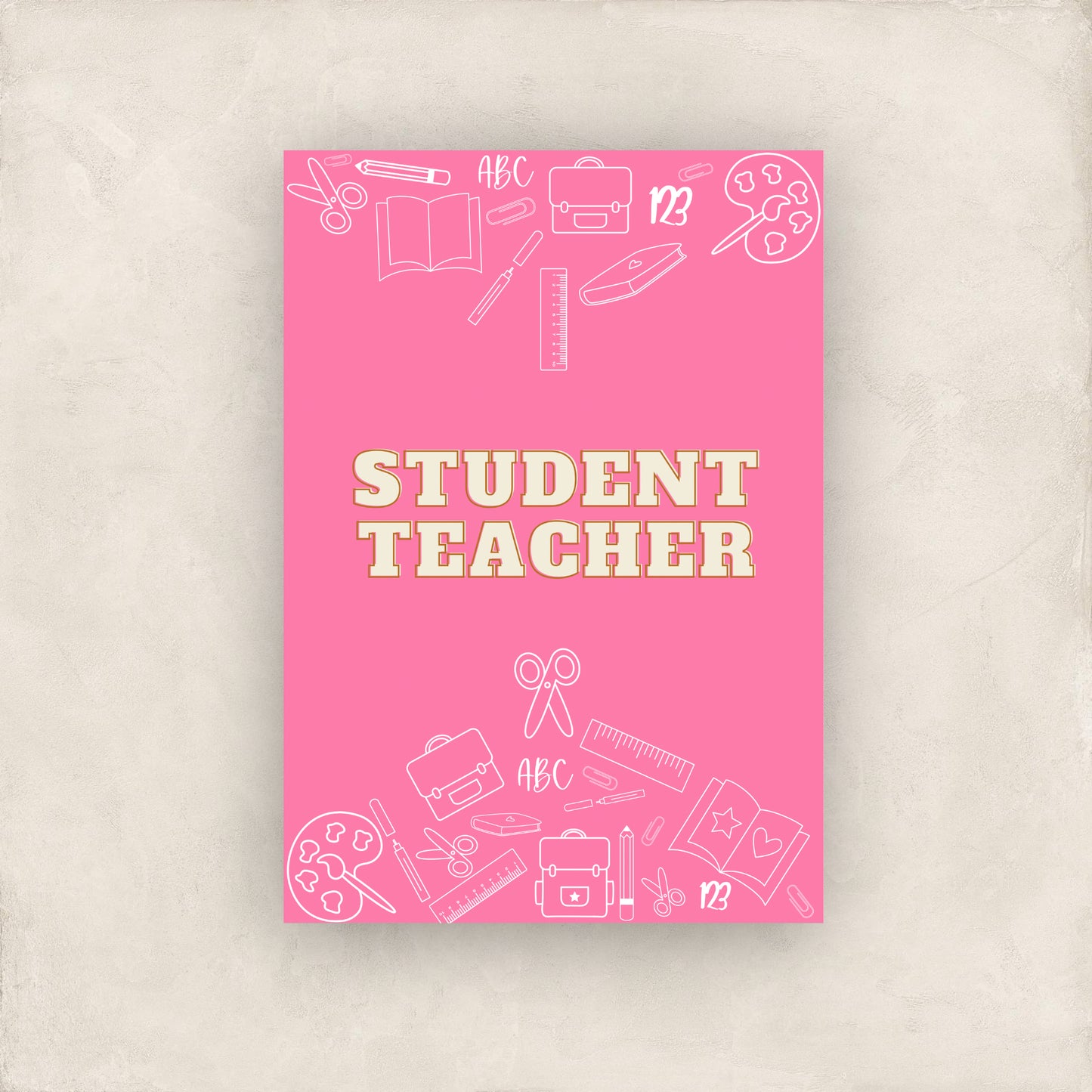 Student Teacher Weekly Planner