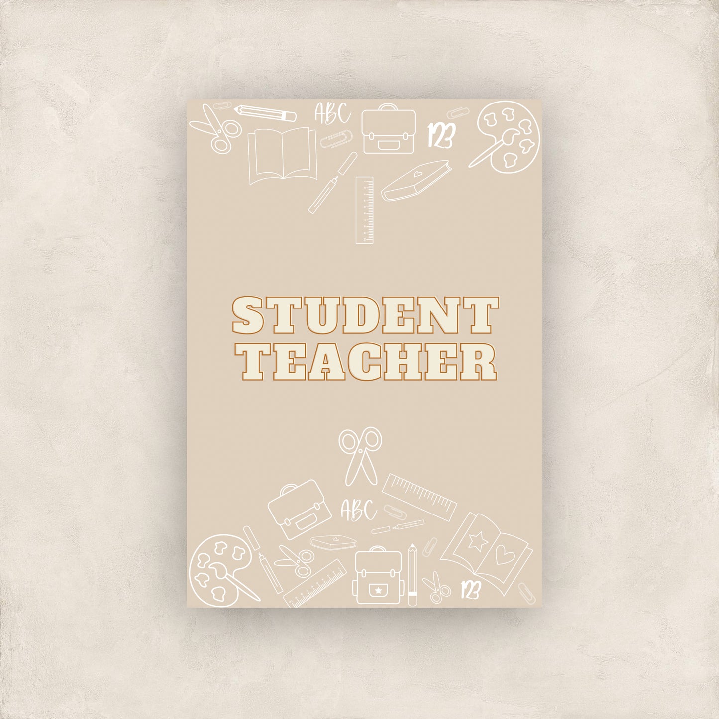 Student Teacher Weekly Planner